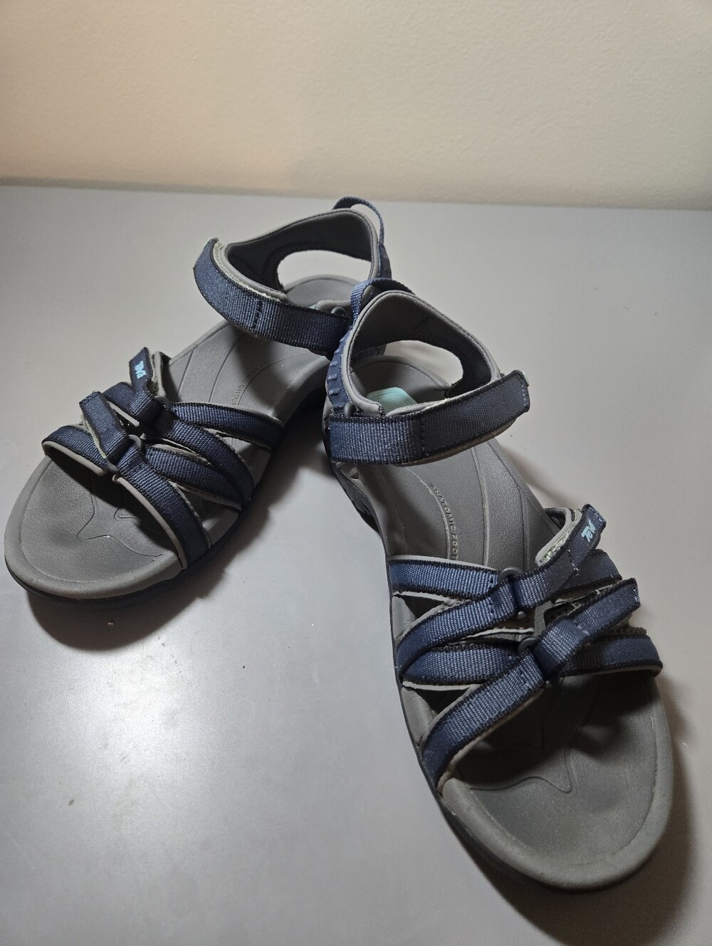 Teva Women's Tirra Hiking Sandals Navy Size 8 Comfort, Othotic, Gorpcore Granola - Picture 3 of 6